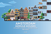 Flat city constructor: Amsterdam, an Object Graphic by Firsik (Thumbnail 1 of 2)