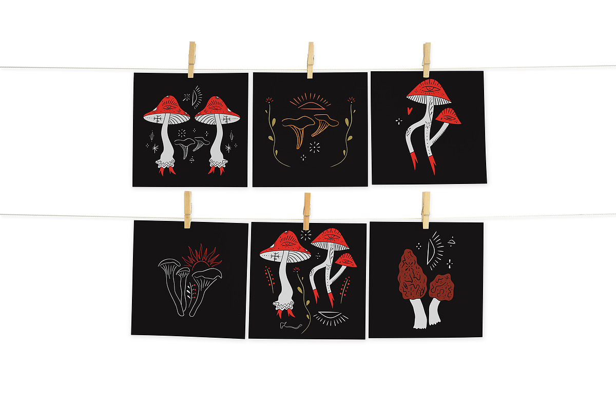 Mushroomcore Bundle, an Object Illustration by Annie Konst (Photo 5 of 16)