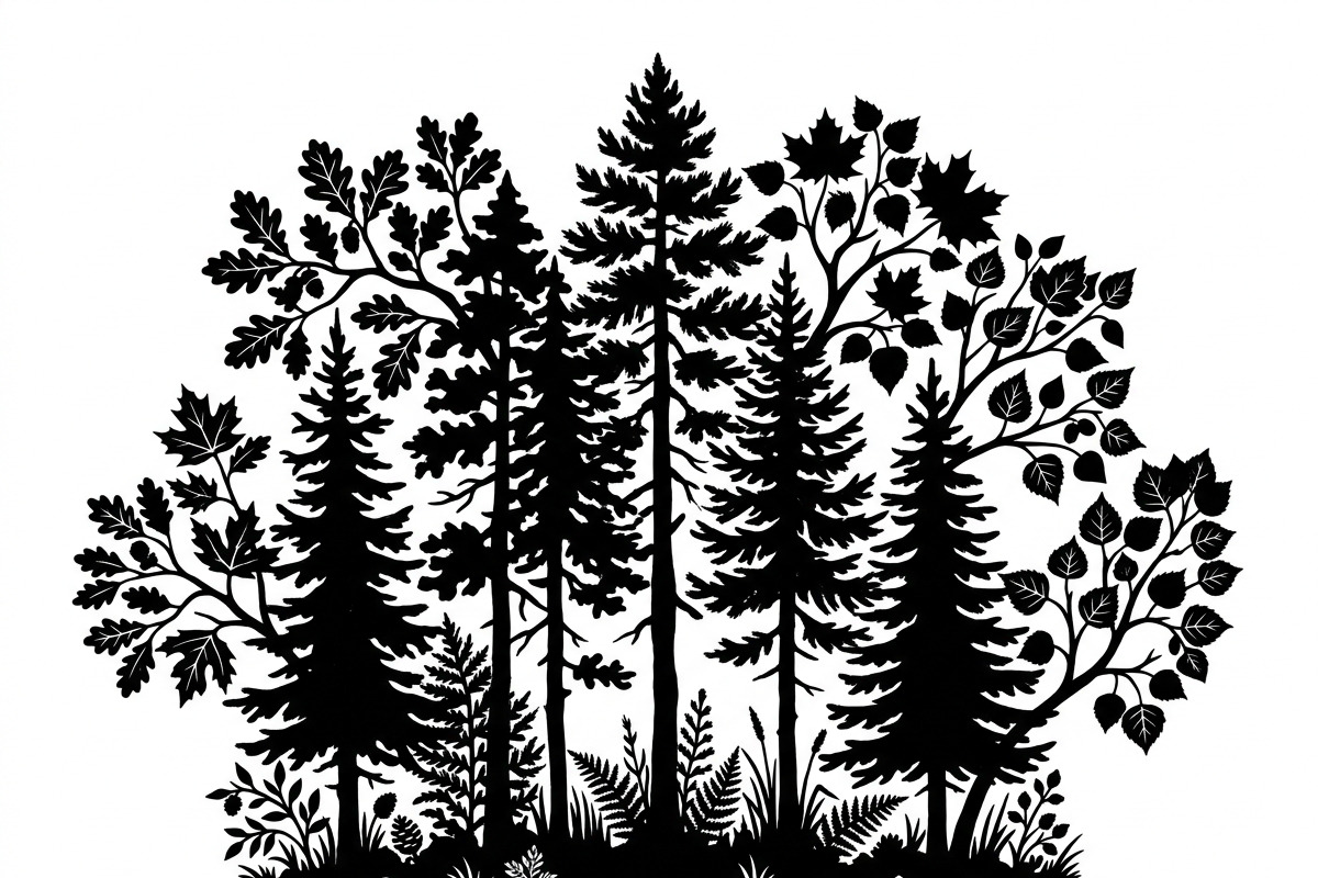 Majestic Pine Trees SVG, a Finance Illustration by Amazin_art (Photo 28 of 41)