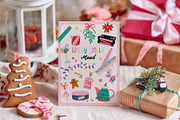 Cozy Christmas Girl Clipart, a Graphic by Ruslana Lubenets (Thumbnail 14 of 21)