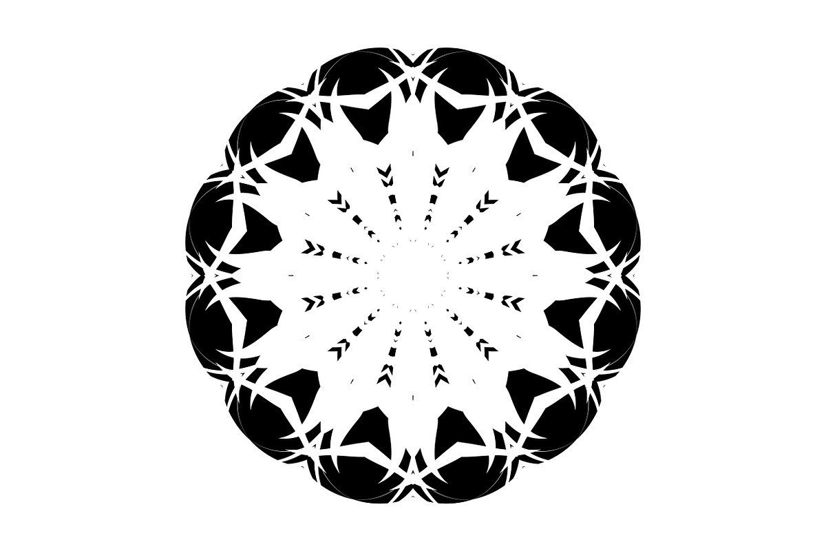 Modern Black and White Mandala Pack, a Decorative Illustration by NJ Himel (Photo 66 of 101)