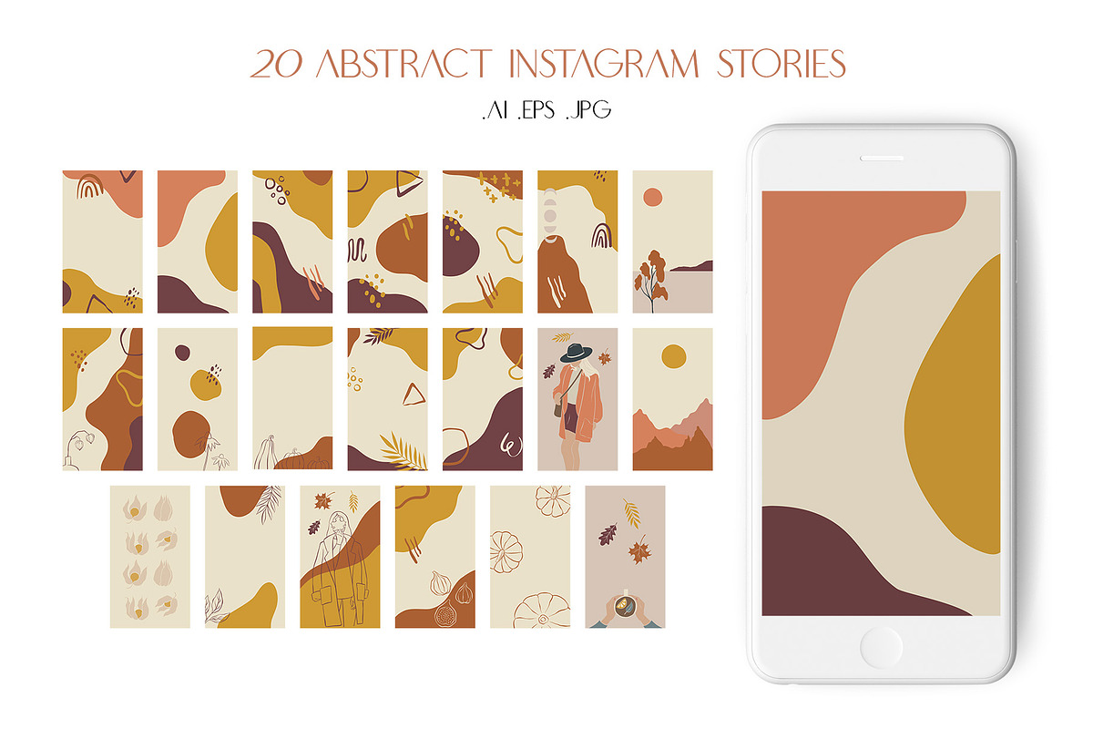 Abstract Autumn Set, an Illustration by Natalia Fedorova (Photo 11 of 17)
