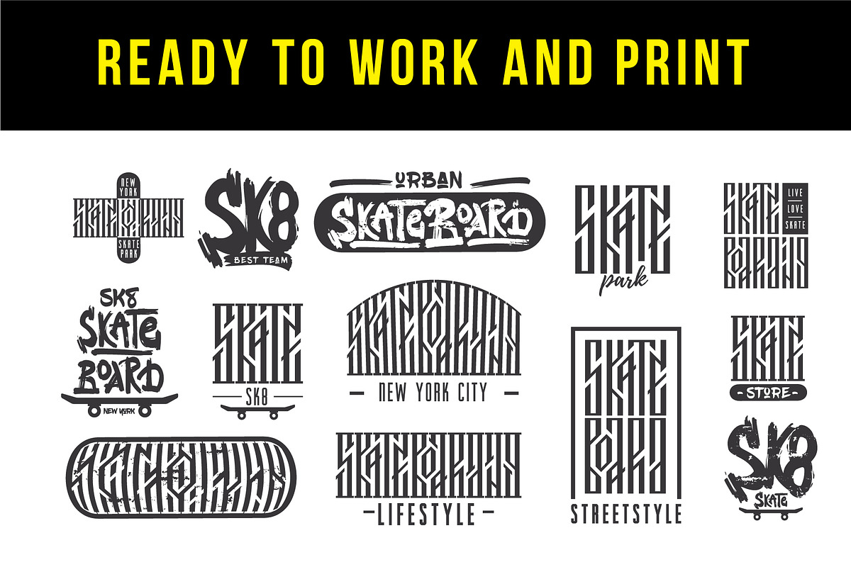Skateboarding  t-shirt design, an Object Graphic by Kseniia Kuznetsova (Photo 2 of 5)