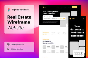 Real Estate Wireframe Website 10