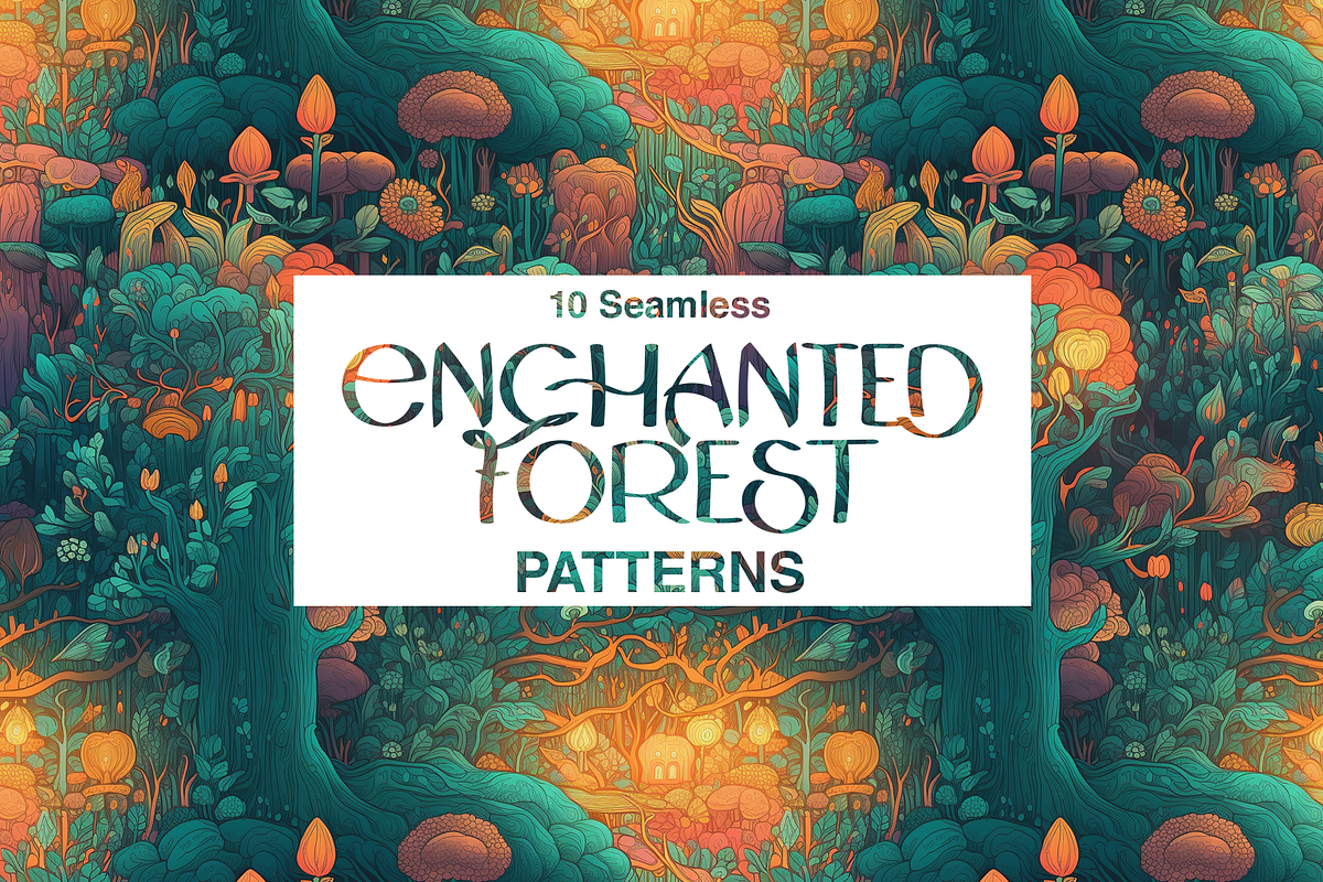 10 Enchanted Forest Patterns, a Pattern Graphic by Motifs (Photo 10 of 11)