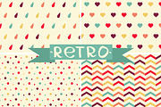 Spring retro set of pattern., a Pattern Graphic by Little A (Aigul) (Thumbnail 1 of 3)