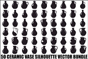 Ceramic Vase Silhouette Vector bundl, an Illustration by jahid234 (Thumbnail 1 of 51)
