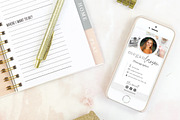 Digital Business Card Template, a Business Card Template by Thirty One Palms Studio (Thumbnail 3 of 6)