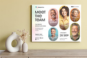 Meet The Team Flyer Poster Template, a Poster Template by BrandPacks (Thumbnail 2 of 5)