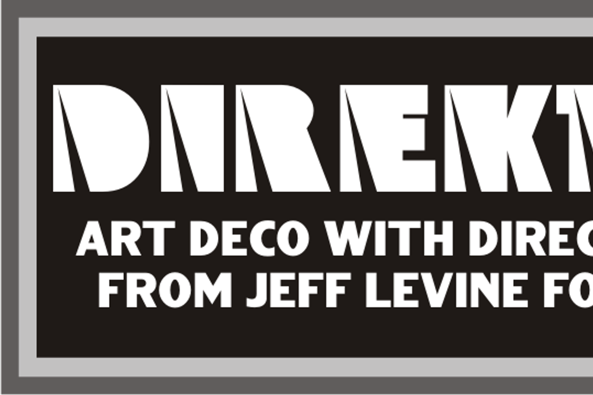 Direkta JNL, a Font by Jeff Levine Fonts