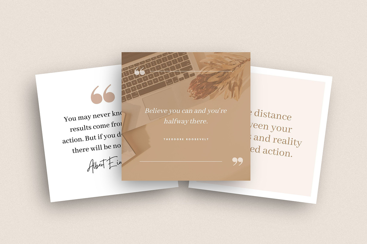 Life Coach Quote Templates for Canva, a Social Media Template by DeeBeeDesign (Photo 2 of 9)