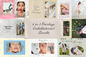 6 in 1 Overlays Embellishment Bundle, an Object Graphic by Lidberia