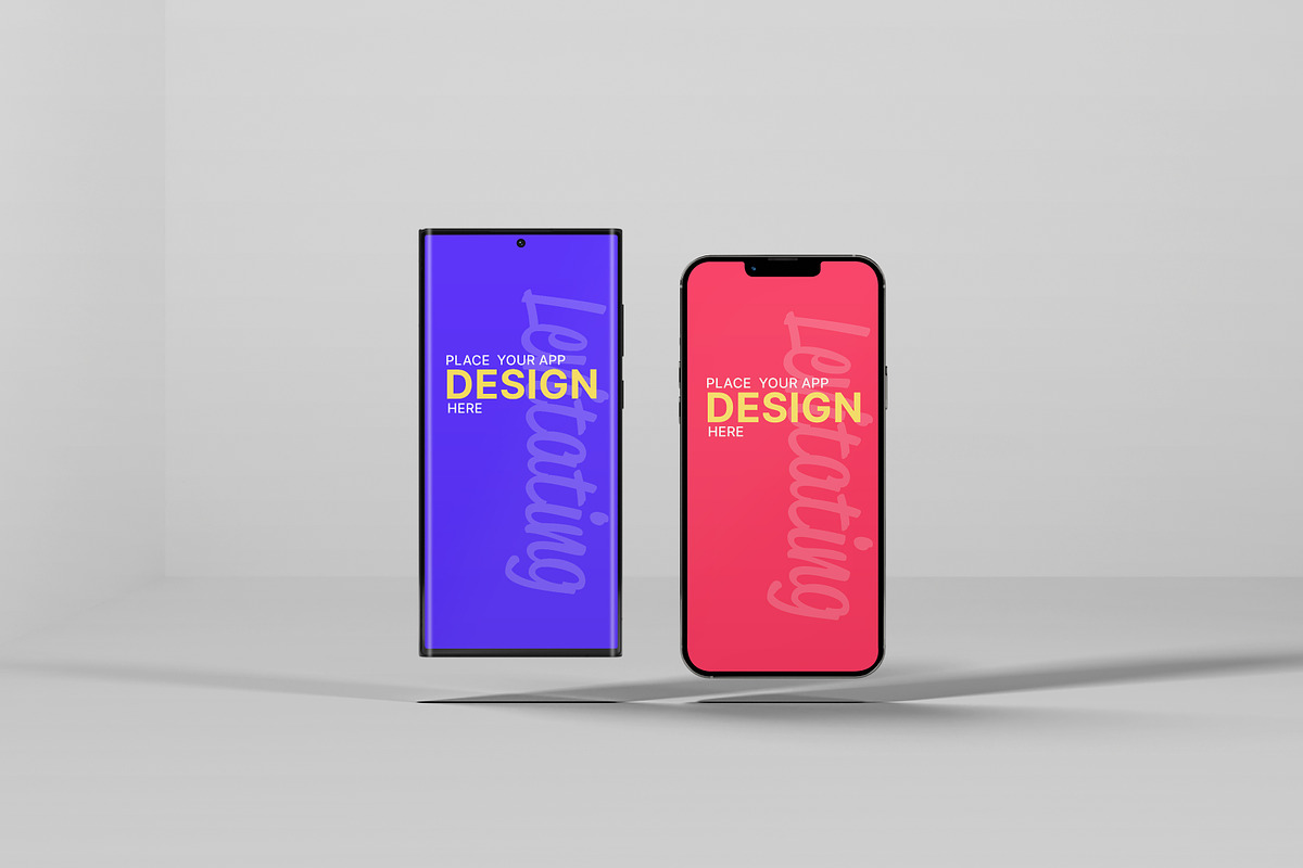 Live iPhone 13 Pro M & S22 U Mockup, an iPhone Mockup by Modern Studio (Photo 5 of 7)