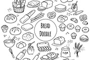 French bakery bread doodles, hand, an Object Illustration by Voodz_shop (Thumbnail 2 of 3)