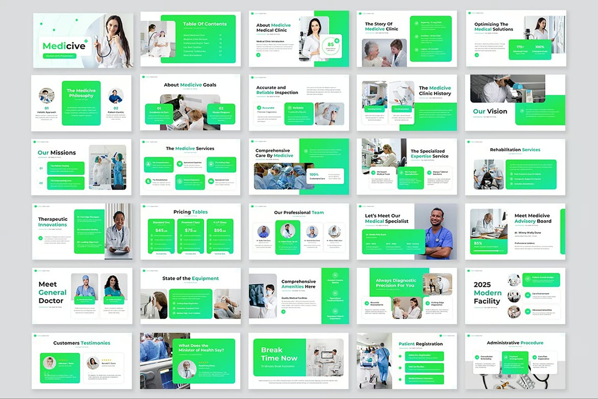 Medical Clinic Powerpoint Templates, a Presentation Template by Fit-tee (Photo 7 of 11)