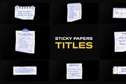 Sticky Papers Titles DaVinci Resolve, a Templates & Theme by FlashFXbox (Thumbnail 1 of 2)