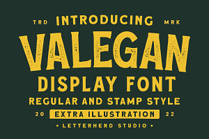 Valegan Font - Bonus Illustration