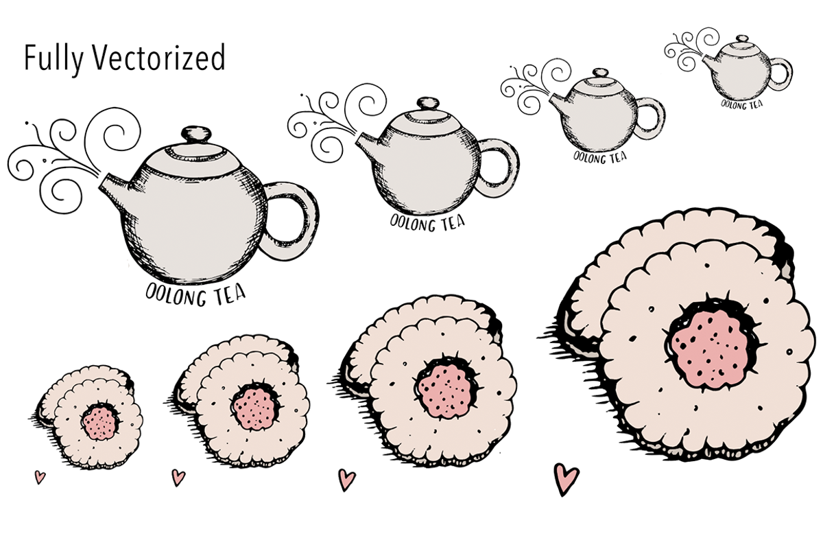 Whimsical High Tea Illustration Pack, a Graphic by kimpanella (Photo 4 of 4)