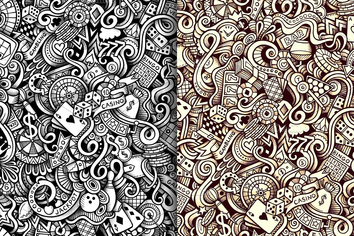 Casino Graphics Patterns, a Pattern Graphic by BALABOLKA (Photo 3 of 5)