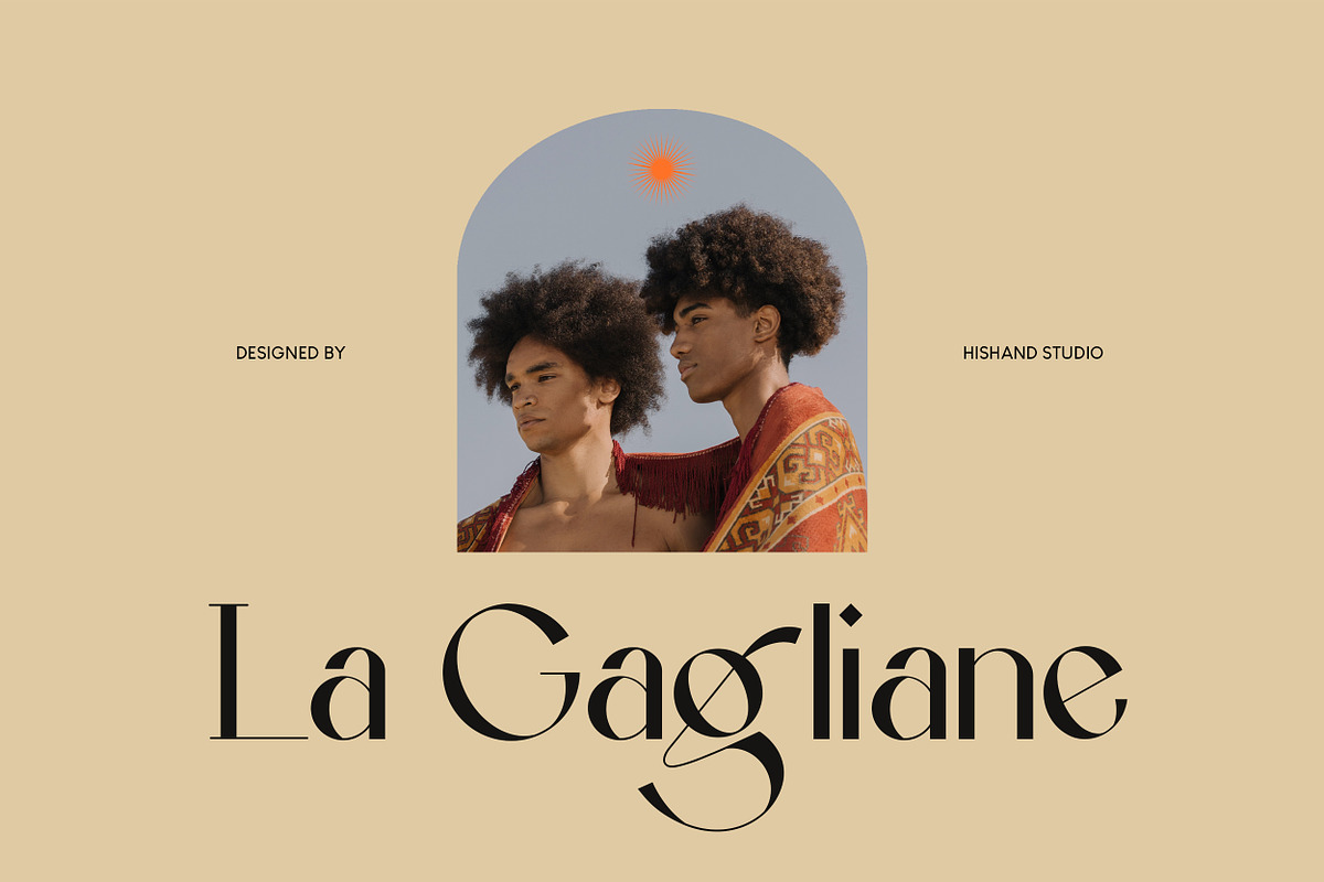 La Gagliane Classic Modern Font, a Sans Serif Font by Hishand Studio (Photo 1 of 12)