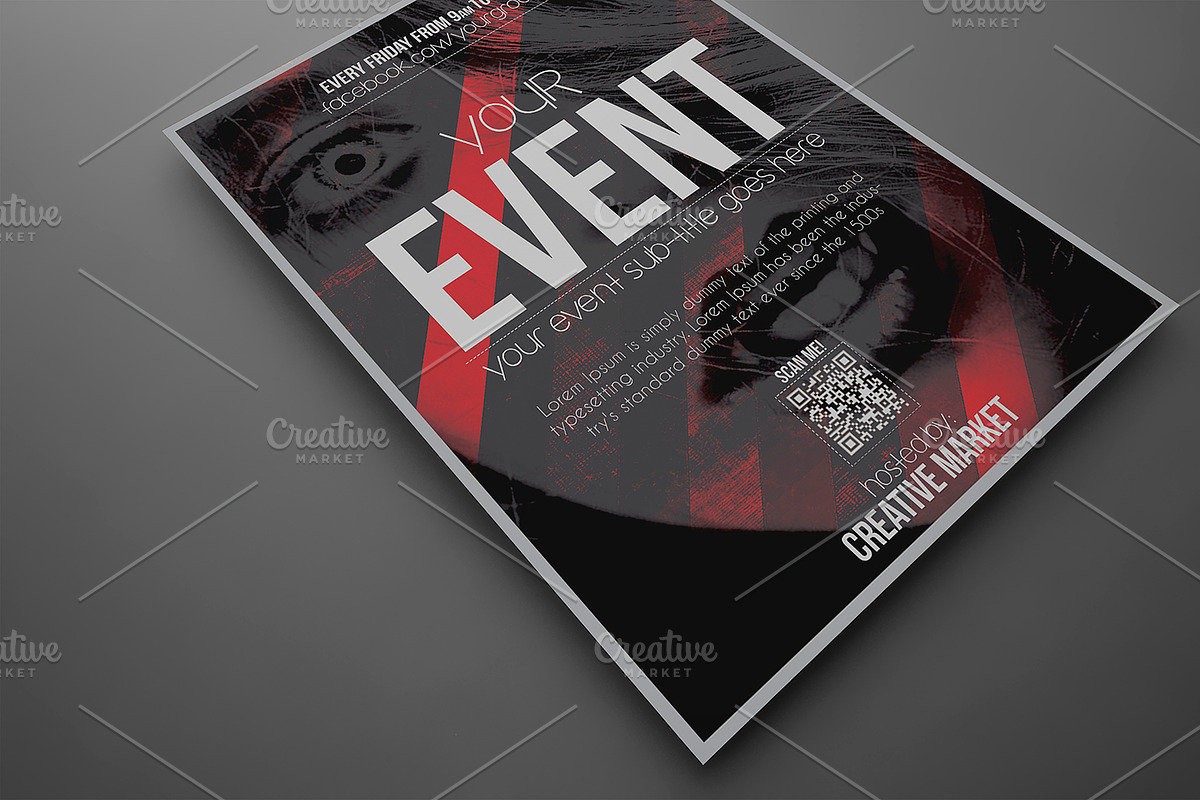 Devil Red Flyer Template, a Flyer Template by Tzochko (Photo 4 of 5)