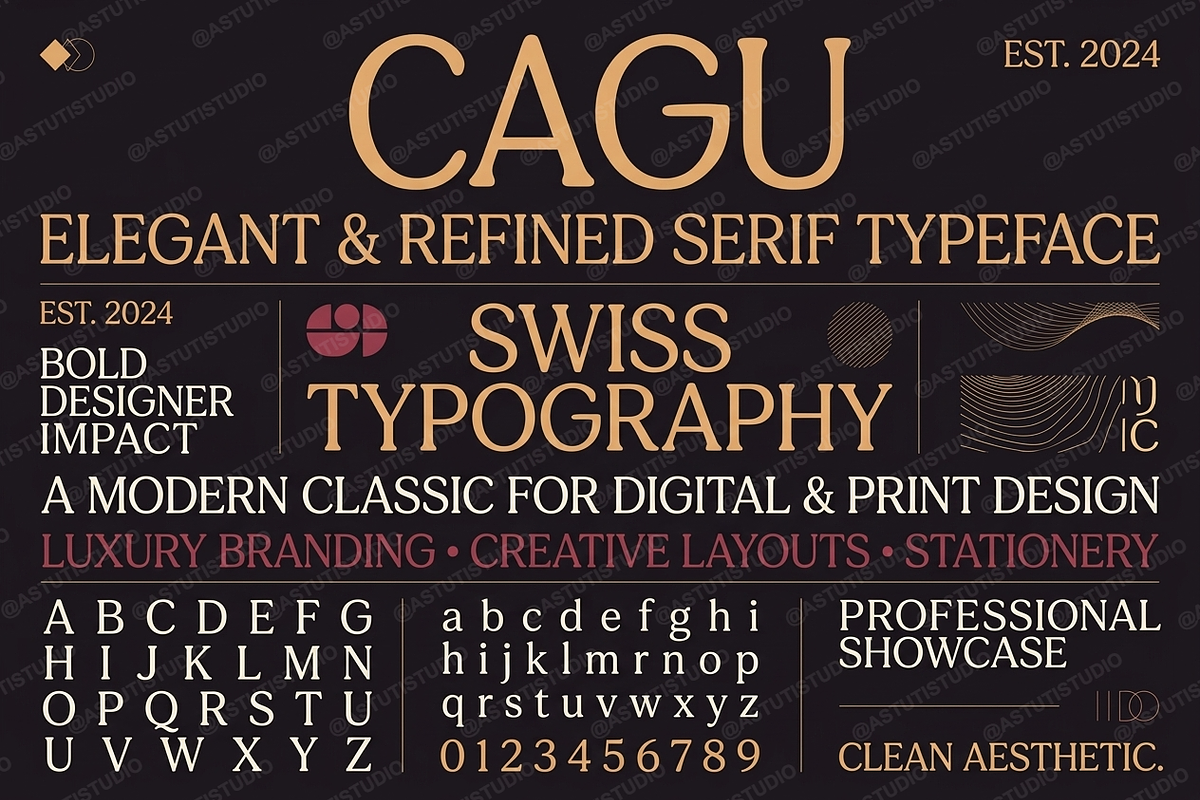 Cagu - Modern Luxury Serif Typeface, a Serif Font by Astuti Studio (Photo 16 of 25)