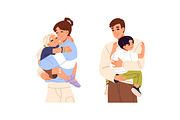 Cute, happy children hugging set, a Person Illustration by PaperTrident (Thumbnail 5 of 7)