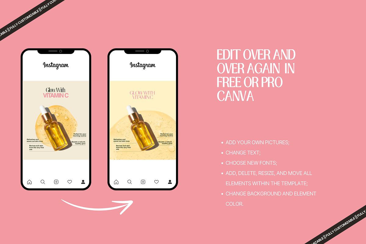 Pink Blush Skincare Social Media Kit, a Social Media Template by My Template Studio (Photo 10 of 20)