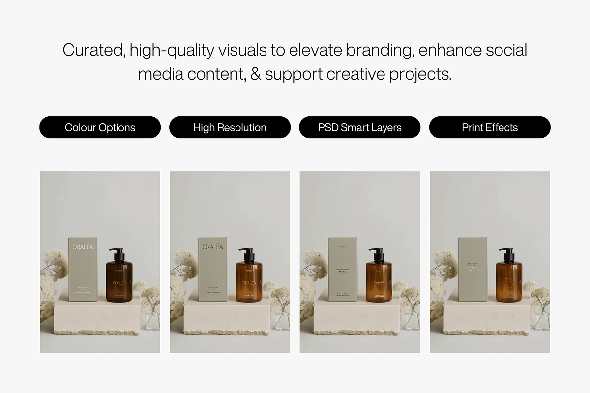 Neutral Cosmetic Bottle Mockup, a Packaging Mockup by Digital Asset Co (Photo 3 of 4)