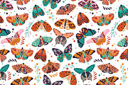 Spring Butterflies and Moths, a Pattern Graphic by Blue Lela Design (Thumbnail 4 of 8)
