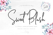 Sweet Blush, a Script Font by Chocotype Std (Thumbnail 1 of 10)