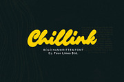 Chillink - Bold Brush Handwritten, a Handwritten Font by Four Lines Std. (Thumbnail 1 of 10)