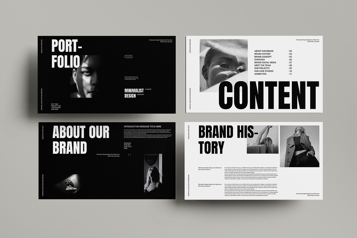 Creative Portfolio Presentation, a Presentation Template by DesignCrest (Photo 5 of 11)