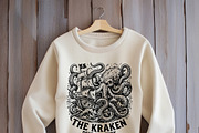 Kraken octopus attacking pirate ship, an Animal Illustration by yod67 (Thumbnail 6 of 6)