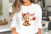 Funny Boop Christmas Baby Reindeer, a Seasonal Illustration by Craft Nest (Thumbnail 3 of 6)