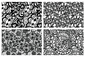 8 Lacy Seamless Vector Patterns