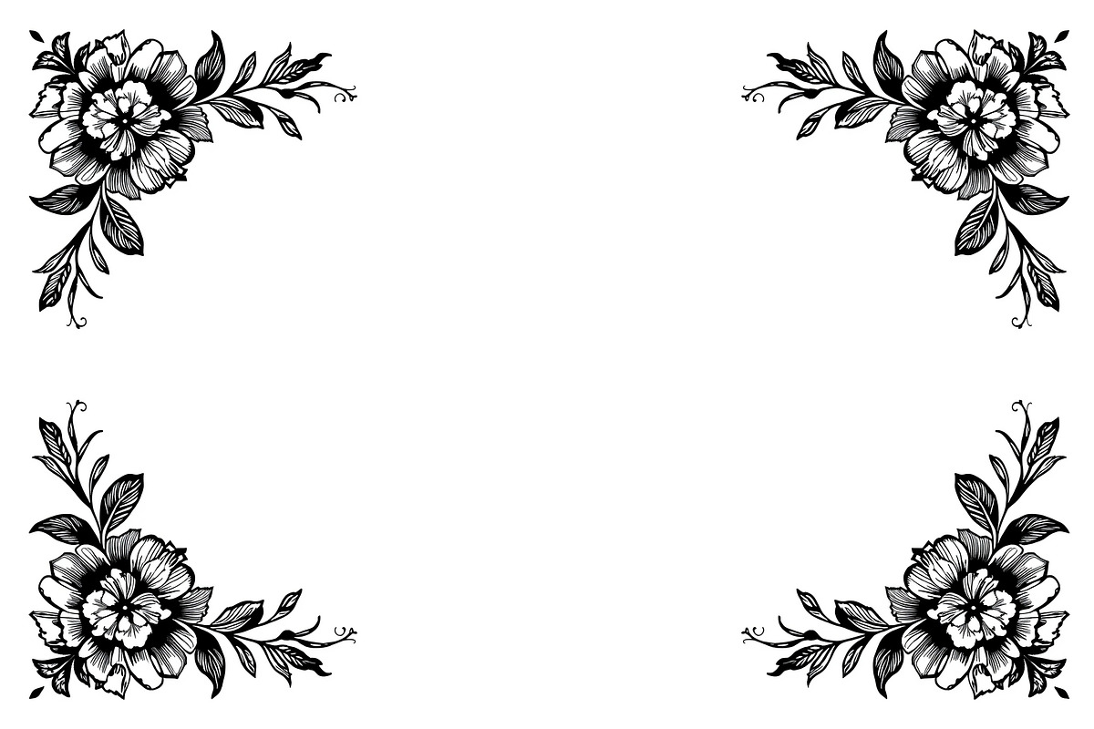 Floral Laser Cut Frame Set, an Illustration by jahid234 (Photo 3 of 9)