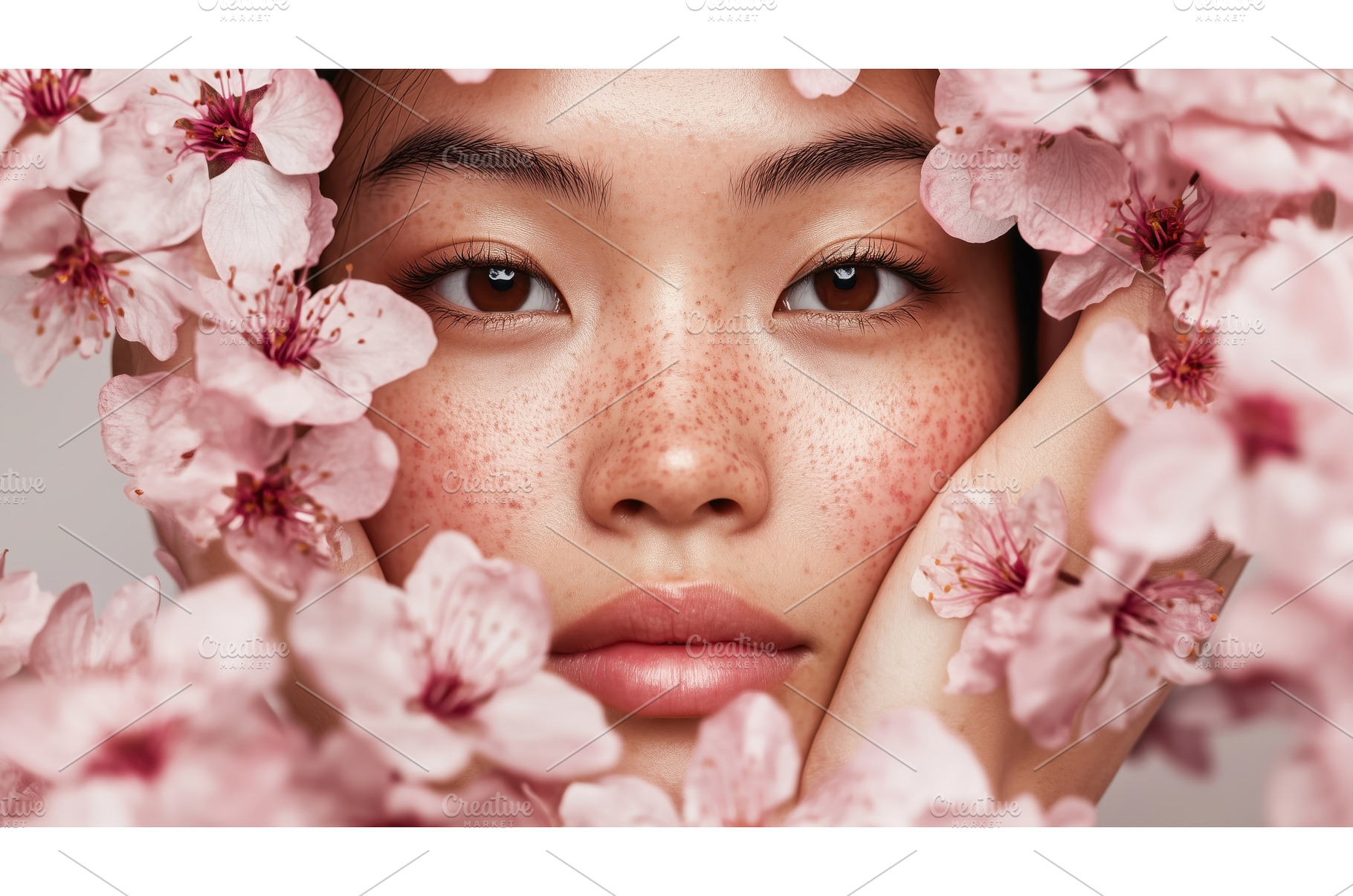 Close-up of an Asian woman's face, a Person Photo by Sergey Kotenev