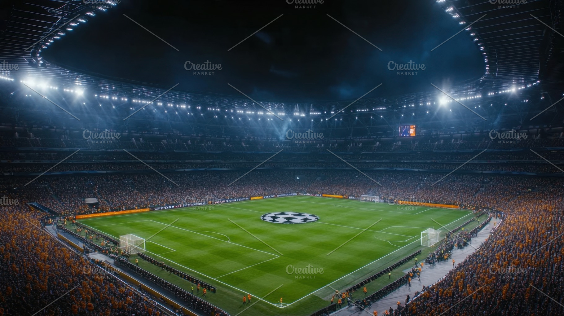 Exciting match night at the stadium, a Photo by Beautiful things