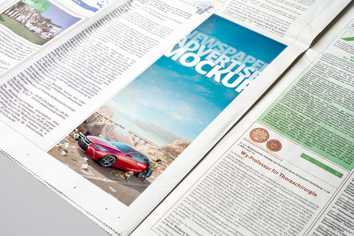 Newspaper Advertise Mockup v3, a Print Template by 2dsight (Photo 7 of 10)