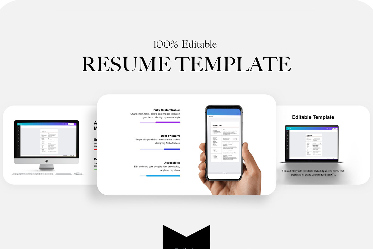 Best Resume Template, Simple CV PDF, a Resume Template by BrushstrokeArtGB (Photo 5 of 5)