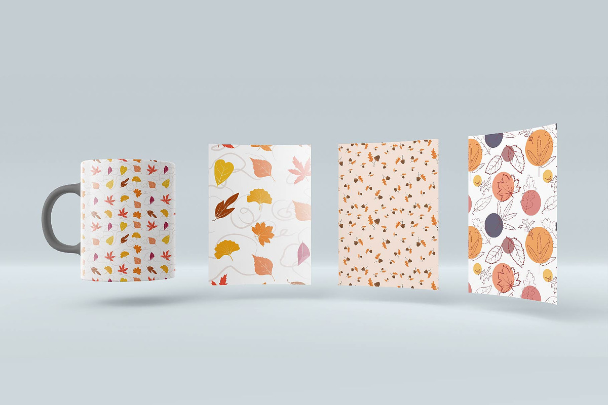 Story of Autumn Seamless Pattern, a Pattern Graphic by ItsReksita Pattern (Photo 3 of 7)