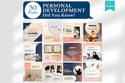 Personal Development Canva Templates, a Social Media Template by Viral Content Design (Thumbnail 5 of 14)