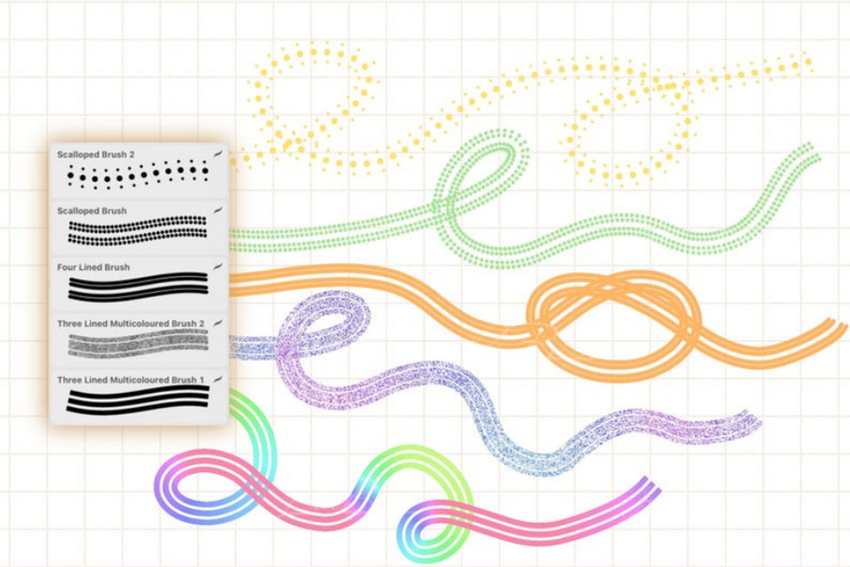 25 Procreate Lettering Brushes Set, a Brush Add-On by LiuBi Art (Photo 4 of 6)