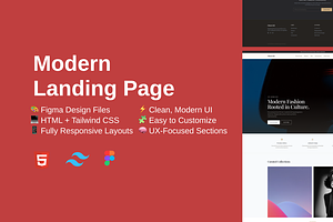 Fashion Landing Page, a WordPress Template by PetersTouch Creative