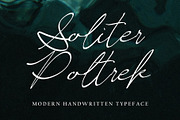 Soliter Poltrek, a Handwritten Font by HaKi Studio (Thumbnail 3 of 5)