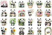 Panda Garden Clipart, an Illustration by Sublimation Artist (Thumbnail 2 of 6)