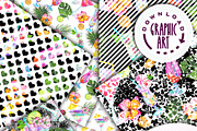Summer cocktails seamless pattern, a Pattern Graphic by Download Graphic Art (Thumbnail 3 of 9)