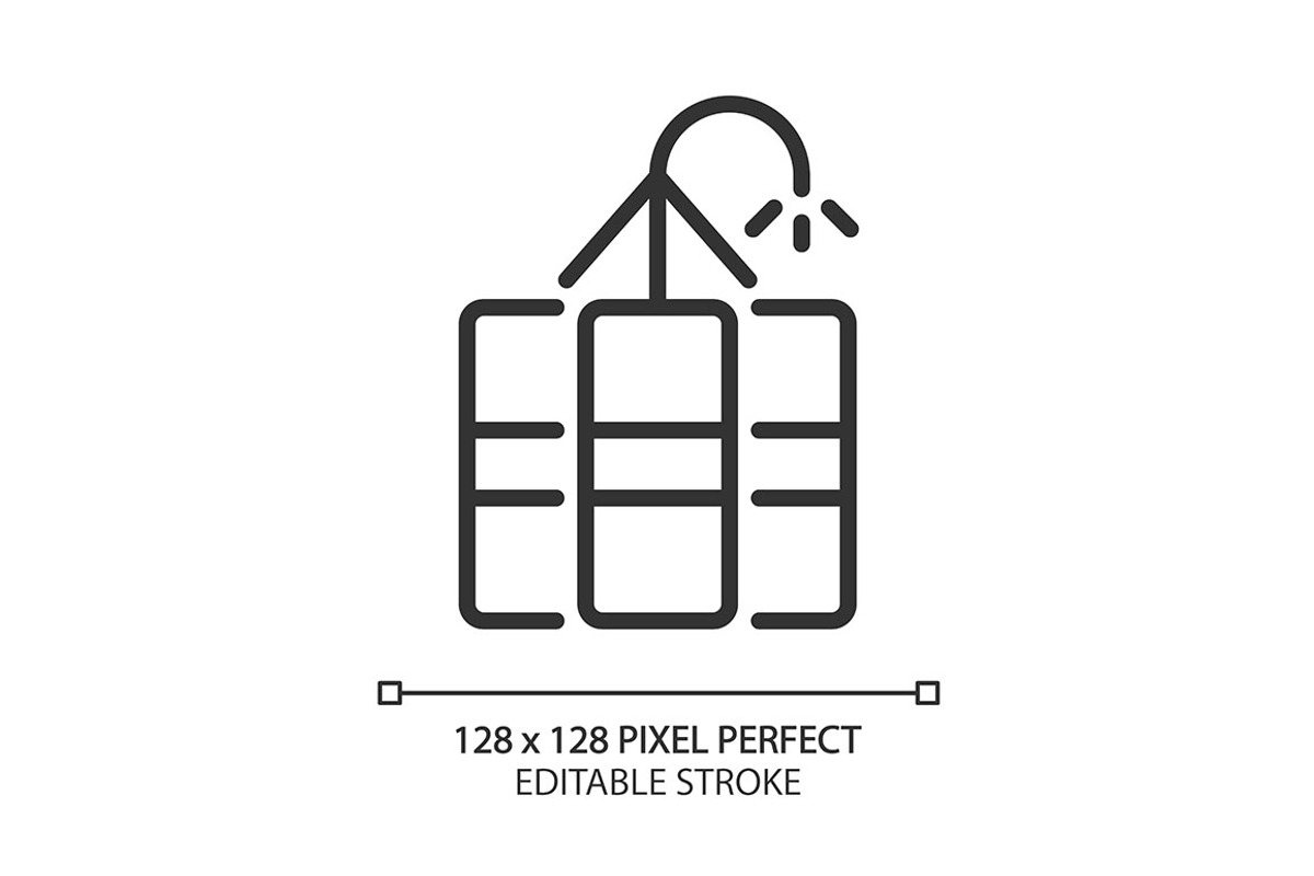 Coal blasting pixel perfect linear, an Icon by IMG Visuals