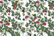 SPRING FLOWERS AND BIRDS PATTERN, a Pattern Graphic by gmzgns (Thumbnail 8 of 8)